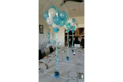 Clear Pedestal with Small Inner Balloons (Contact us for more details)